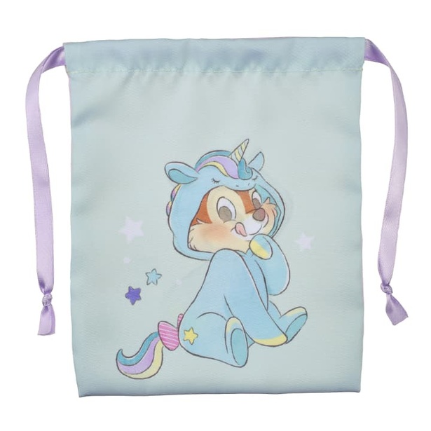 片面にチップ、もう片面にデールが大きく描かれた「CHIP ‘N DALE COLLECTION」の「巾着」
