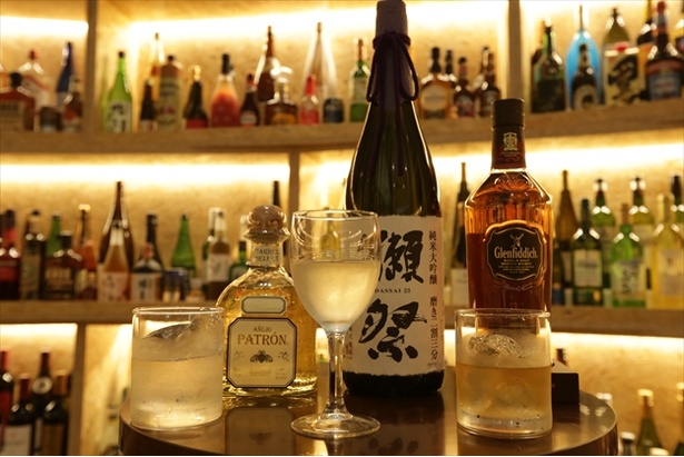 「獺祭」など限定の商品も楽しめる