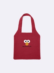 「ニットバッグ Sesame Street」(1990円)  カラー：RED