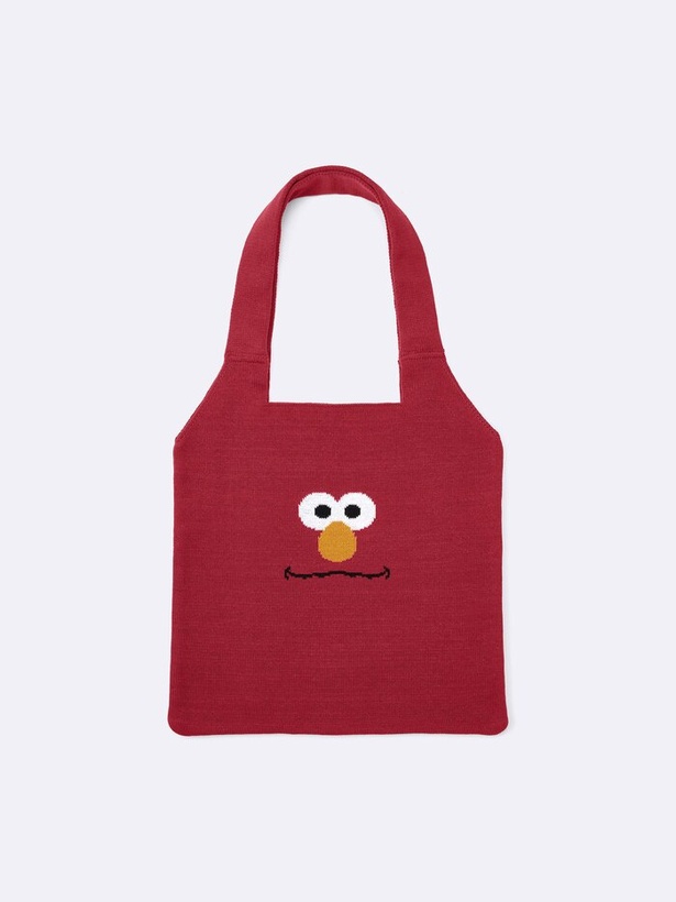 「ニットバッグ Sesame Street」(1990円)  カラー：RED