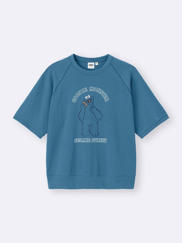 「スウェT(5分袖) Sesame Street」(1990円) カラー：BLUE