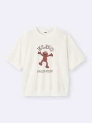 「スウェT(5分袖) Sesame Street」(1990円) カラー：OFF WHITE