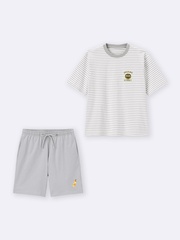 「ラウンジセット(半袖＆ショートパンツ) Sesame Street」(2990円) カラー：GRAY
