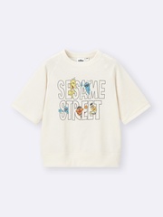 「KIDS(男女兼用)スウェT Sesame Street」(1290円) カラー：OFF WHITE