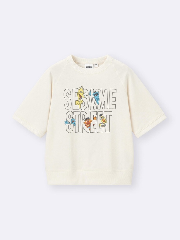 「KIDS(男女兼用)スウェT Sesame Street」(1290円) カラー：OFF WHITE