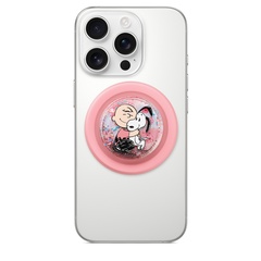 「PopSockets Magsafe Grip for iPhone スヌーピーチェリーブロッサムピンク」(5800円)カラー： ピンク