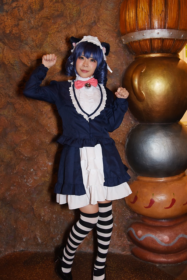 「SHOW BY ROCK!!」のシアンに扮する ねぎこさん
