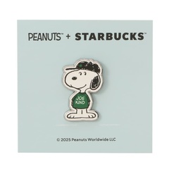 「PEANUTS ピンバッジ ブルー」(1200円)　