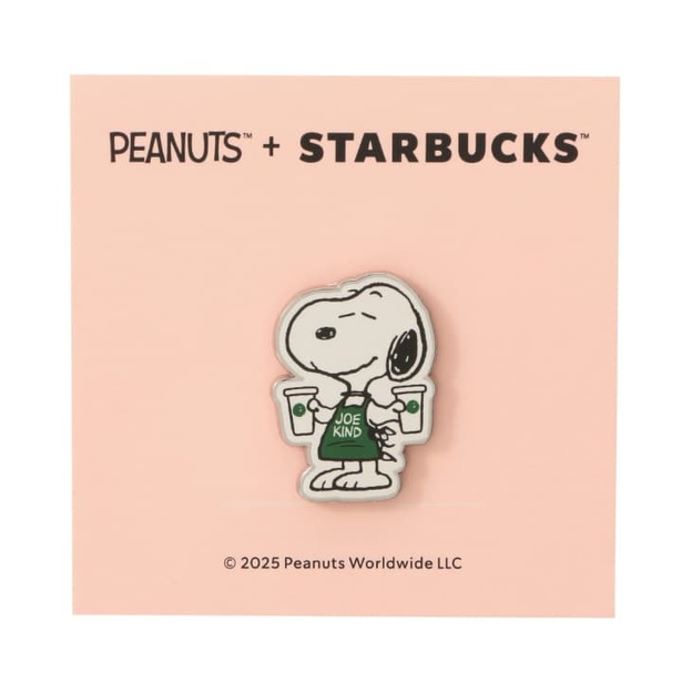 「PEANUTS ピンバッジ ピンク」(1200円)