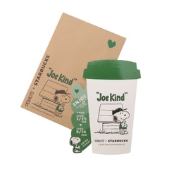 ドリンク引換券付きメッセージカード「PEANUTS ビバレッジ カード カップシェイプ」(900円)