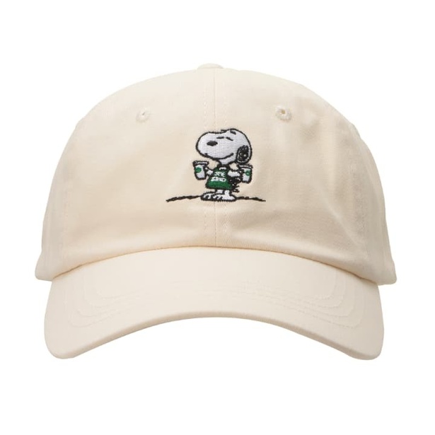「PEANUTS ベースボールキャップ ホワイト」(3900円)