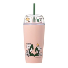 「PEANUTS ステンレス コールドカップタンブラー ピンク 473ml」(5900円)
