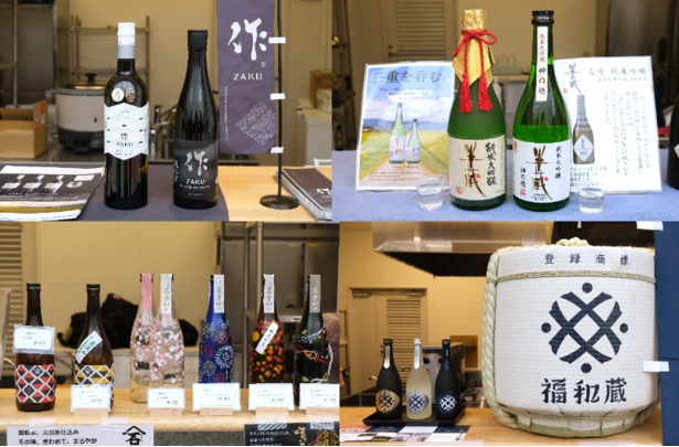 各蔵元のブースには主要銘柄が並び、来場者は飲み比べをしたり、料理とのペアリングを体験