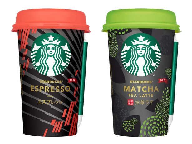 【写真を見る】9月5日よりリニューアルした「スターバックス エスプレッソ」(200円) 、「スターバックス 抹茶ラテ」(200円)
