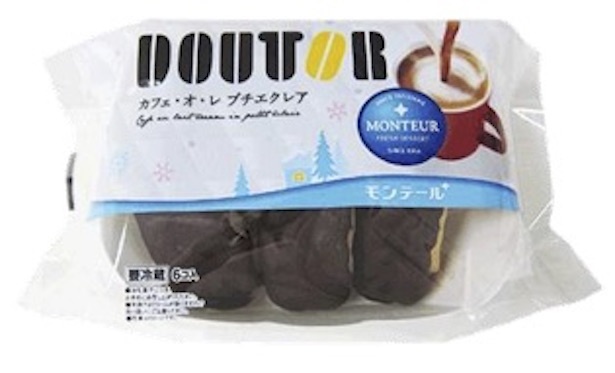 モンテールとドトールの冬コラボ商品「ドトール・カフェ・オ・レプチエクレア」(希望小売価格 280円)