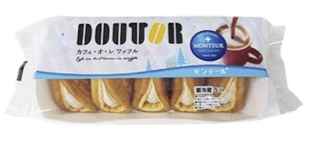モンテールとドトールの冬コラボ商品「5P ドトール・カフェ・オ・レワッフル」(希望小売価格 280円)