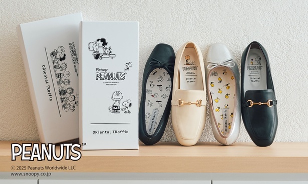 「ORiental TRaffic」の人気商品“跳べるパンプス”に、PEANUTSモデルが登場
