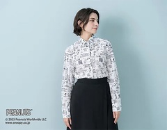 「PEANUTS ドローイングシャツカラーブラウス」(2万4200円)