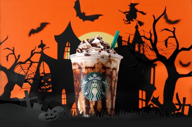 【写真を見る】初のハロウィン限定ドリンク「ハロウィーン ミステリー フラペチーノ」(Tall税抜540円)は10月31日(火)まで！