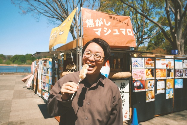 「桜あん焼きだんご」600円　※4月20日までの限定メニュー、売り切れ次第終了