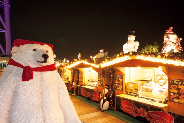 「ソラマチ クリスマスマーケット2017」にはフォトジェニックな写真が撮れる「幸せのホワイトベア」も登場する