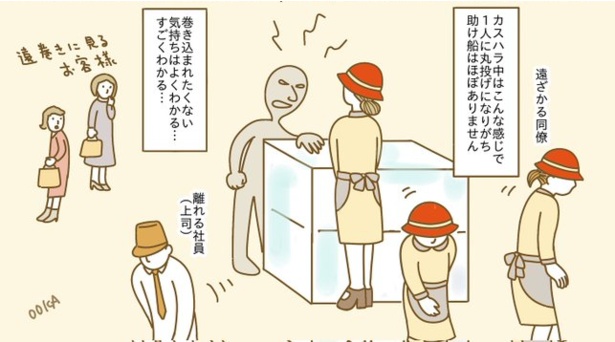 スタッフがターゲットになると、周囲のスタッフは巻き込まれまいと遠ざかる 画像提供:タジマオオカ(@pu92yu)