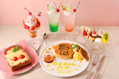 「亜土ちゃんパーラー」では、亜土ちゃんアートいっぱいの特別コラボメニューが登場