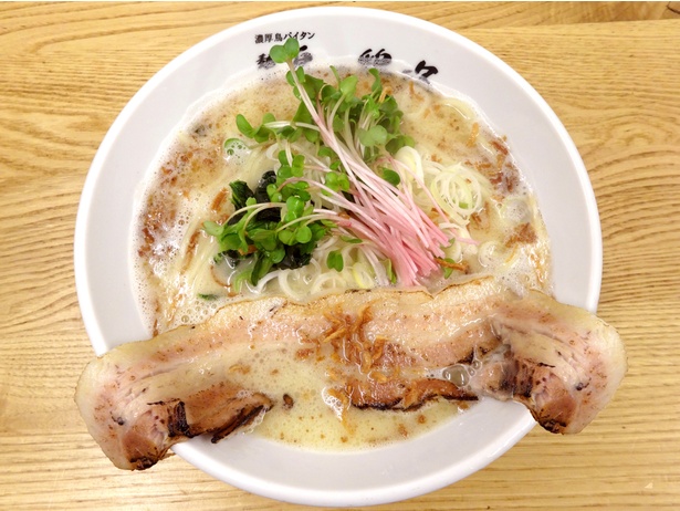 【第1幕】麺や 鳥の鶏次　焦がし濃厚鶏塩パイタンの炙り肉盛りそば