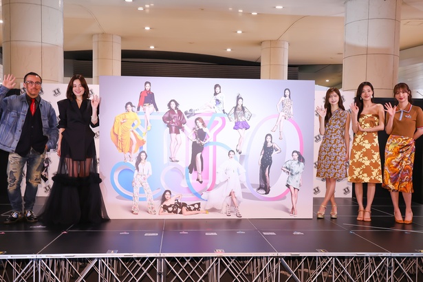 レスリー・キー氏、筧美和子、松川星、イ・ナウン、ホ・ジウォン(写真左から)