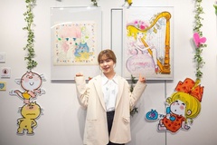 ミニギャラリーには、水森亜土さんが所属していた「劇団未来劇場」のポスターのために描き下ろされたアートの複製原画などを展示