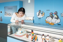 Instagramで話題になっているバンダイのおもちゃ「ピングーゲレンデ」も展示