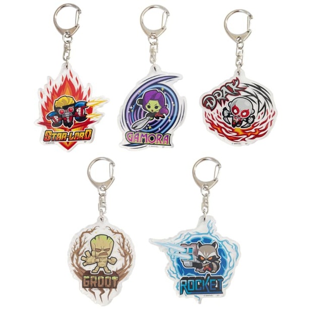 「ガーディアンズ・オブ・ギャラクシー」のブラインドアクリルキーホルダー