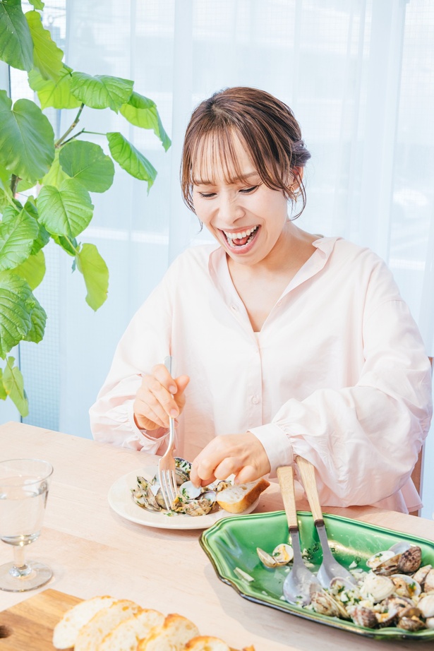 簡単だけど手が混んで見えるのも嬉しい！ 調理／みきママ　撮影／福井麻衣子　スタイリング（衣装）／三島和也（Tatanca）　スタイリング（フード）／カナヤマヒロミ　ヘア&メイク／佐藤真希　取材・文／岸野愛