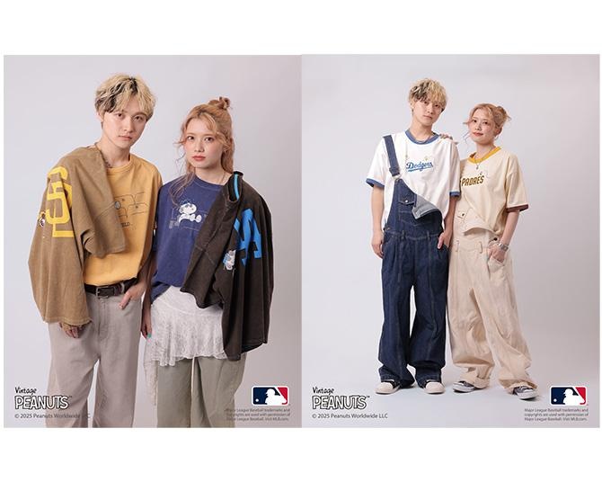 スヌーピーモチーフがアクセント！MLBとPEANUTSのコラボTシャツが「DOUBLE NAME」から発売中