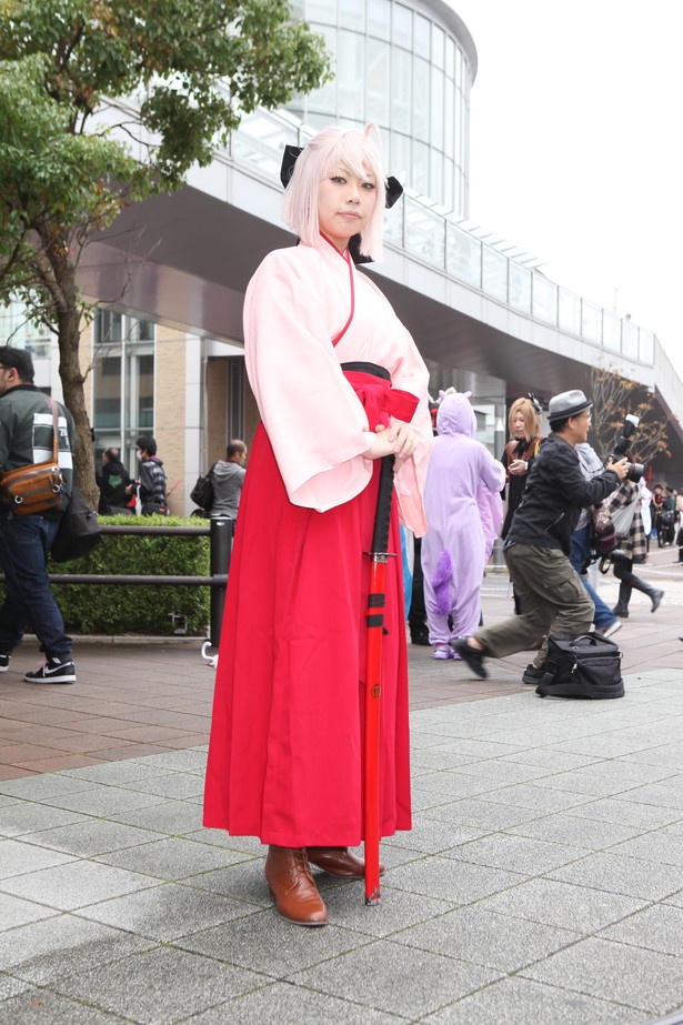 「Fate/Grand Order」の桜セイバーに扮したちまさん
