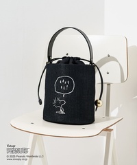 「カゴ2way巾着ショルダーバッグ(ブラック)」(3万3000円)
