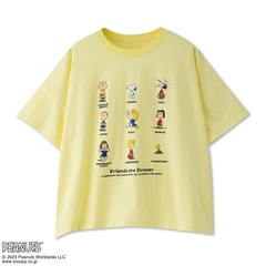 「レディース Tシャツ(PEANUTSフレンズ/イエロー)」(2849円)