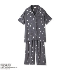  「レディース 上下組パジャマ(ダークグレー)」(3729円) 