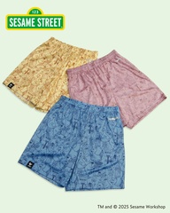 「SESAME STREET FESTIVE SHORTS」(各5900円)
