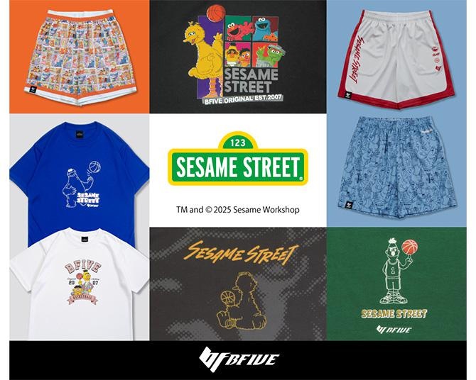 セサミストリートデザインの本格バスケアパレルが「BFIVE」から発売！練習用にはもちろん私服にも活用できそう