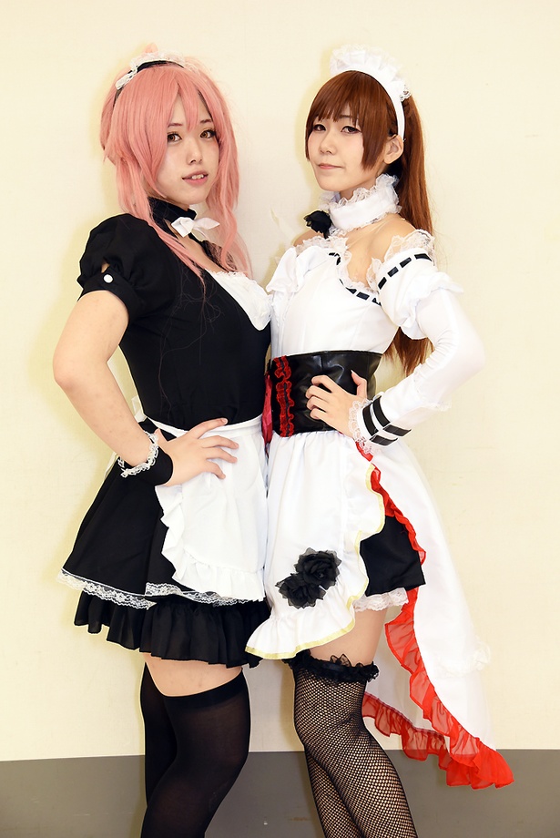 「アイドルマスター シンデレラガールズ」の城ヶ崎美嘉(左：一夜さん)と、新田美波(右：飴くま子さん)