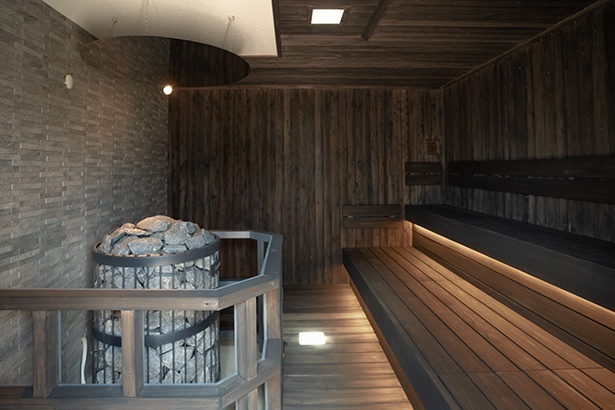 「Colorit Sauna」のサウナ室内