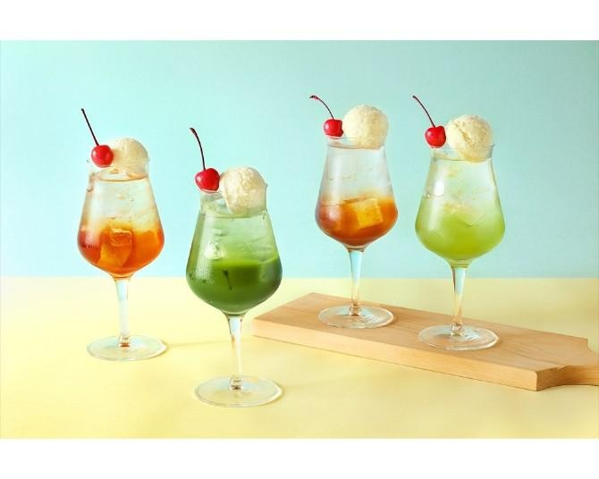「日本茶クリームソーダ」4種が夏季限定で登場！ひんやりスイーツが楽しめる抹茶アフタヌーンティーも開催
