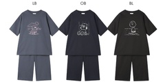 「【綿100%】PEANUTS×une nana cool 度詰コーマシルケットミニ裏毛パジャマ」(各6820円)