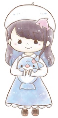 かわいいイルカのイラストが大人気のみいるかさん。イラストを描きながら、視聴者の悩み相談に答えてくれることも！