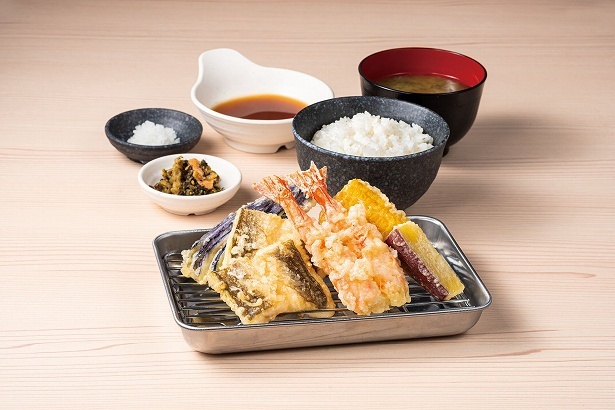 「海老穴子天定食」