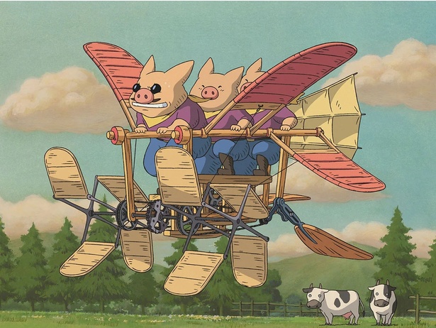 三鷹の森ジブリ美術館のために制作された、短編アニメーション『空想の空とぶ機械達』も再上映中