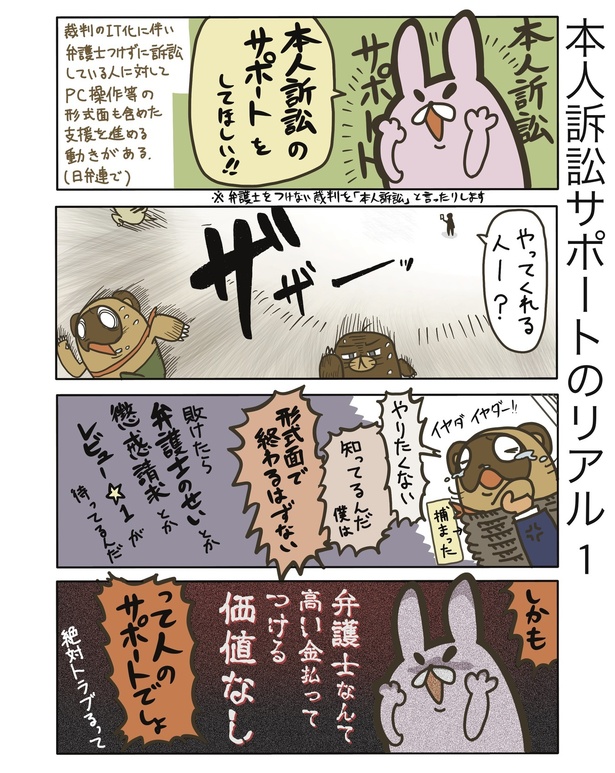 本人訴訟のサポートのリアル1