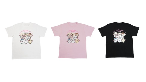 ちいかわパーク Tシャツ メインビジュアル(全3色・3190円)