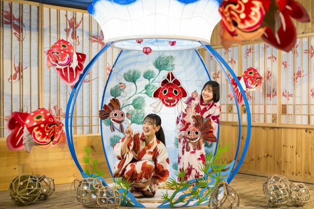 【写真】「巨大金魚鉢」のフォトスポットが新登場